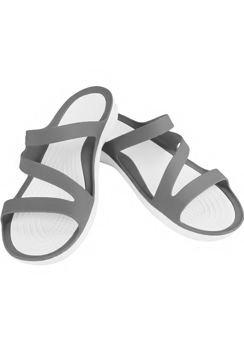 Sandale dama - Material sintetic - Model Swiftwater - Alb/Negru