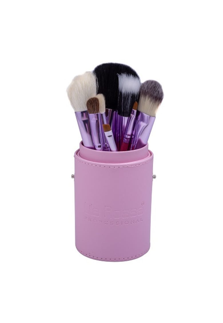 Set 12 pensule  Pink - Etui depozitare Set 12 pensule  Pink - Etui depozitare