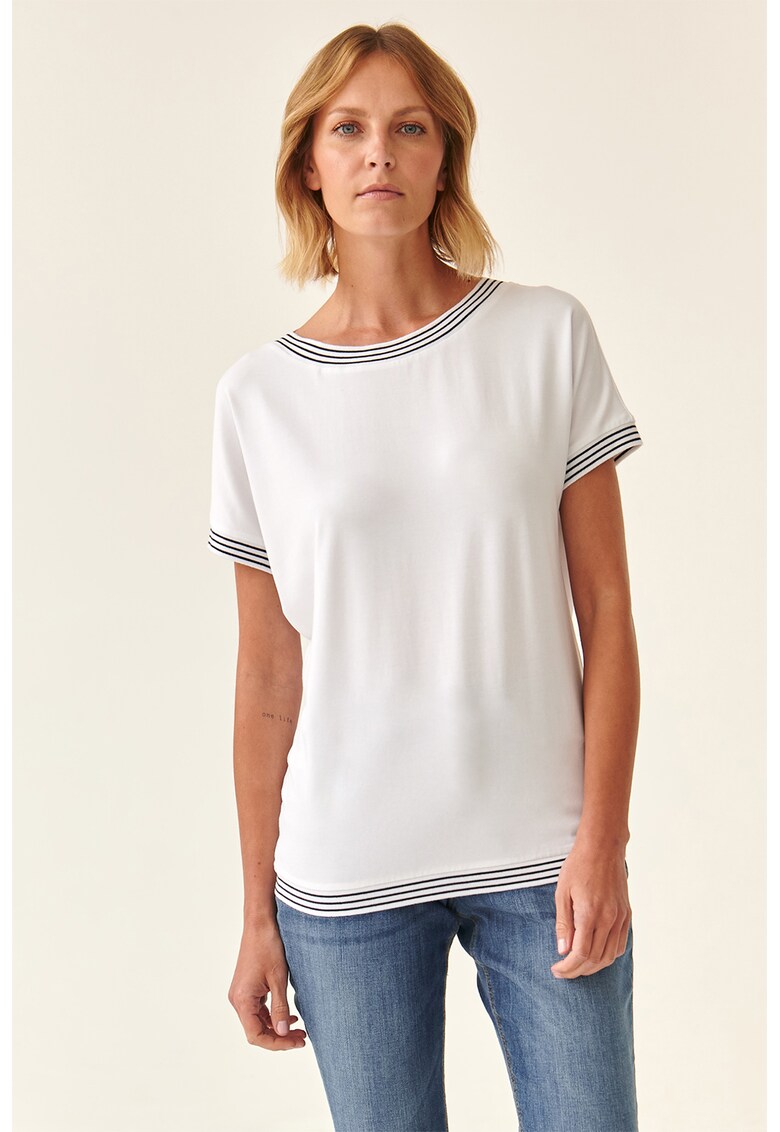 Bluza din amestec de modal cu maneci scurte Kajsa