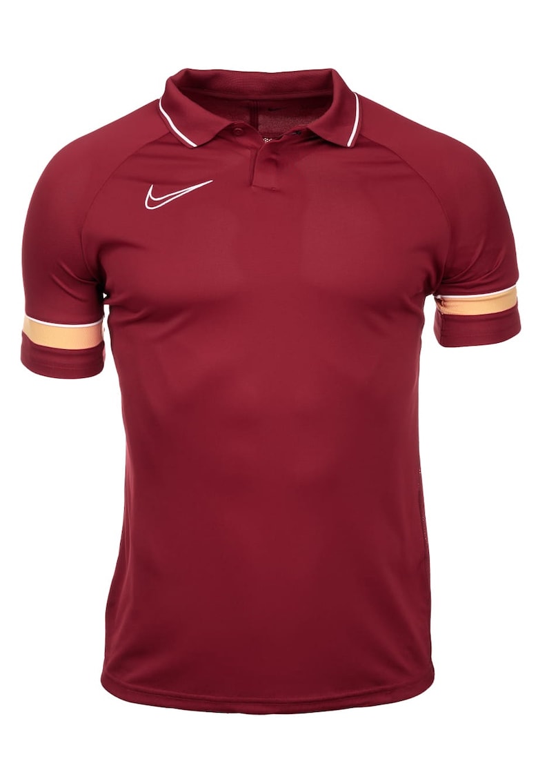 Tricou polo DF Academy 21 - Poliester - Rosu/Alb -