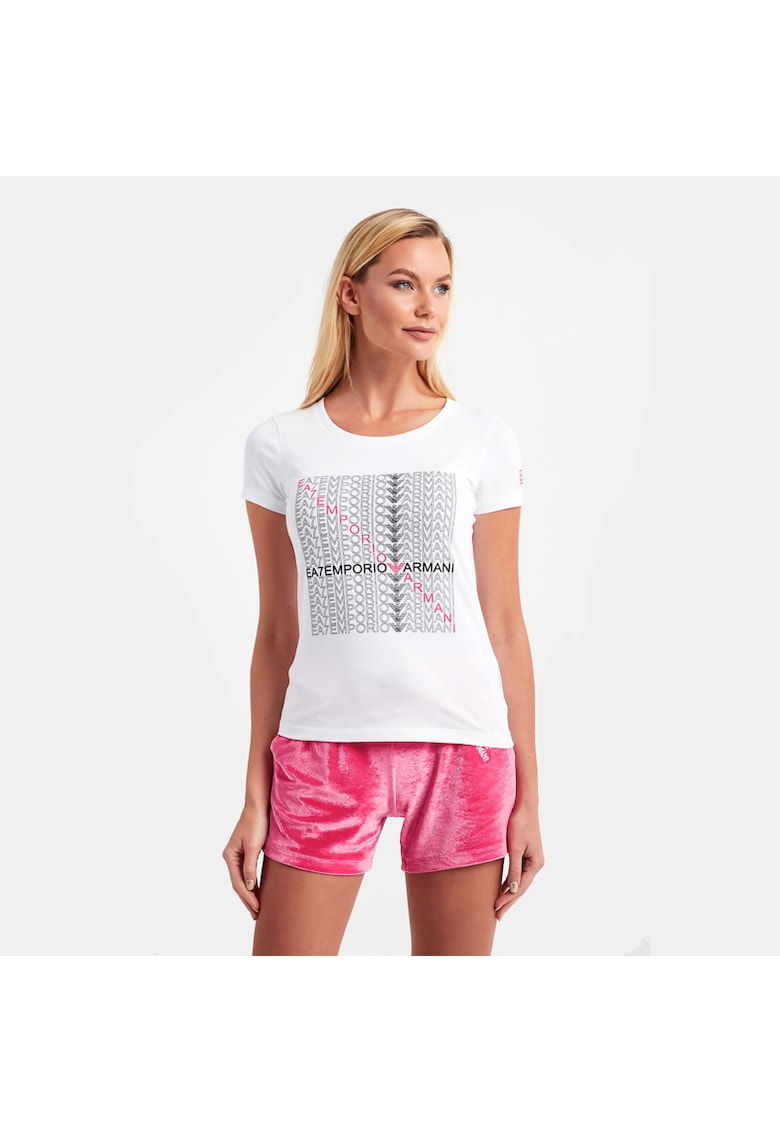 Tricou regular fit cu imprimeu frontal