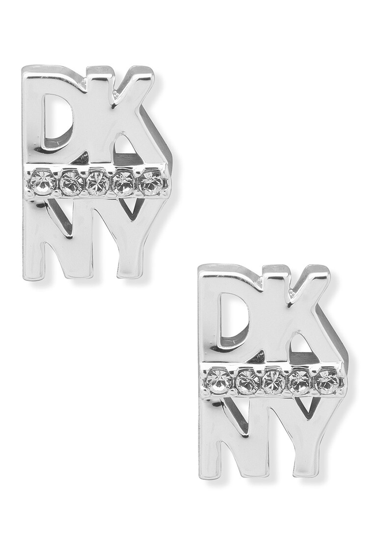 Cercei cu tija in forma de logo DKNY poza noua reduceri 2022