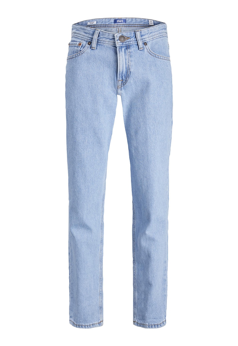 Blugi regular fit cu model cu 5 buzunare - Albastru deschis