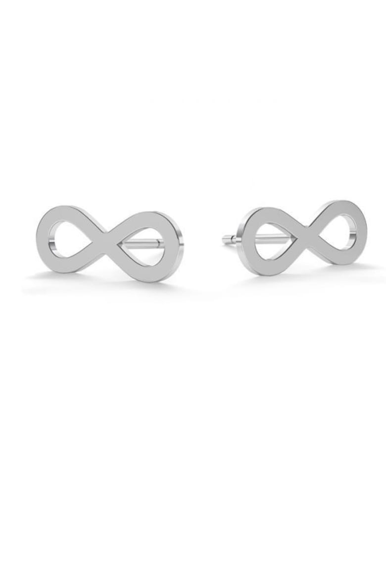 Cercei Infinit din Argint 925 - inchizatoare fluturas - tip surub - Cercei Infinit din Argint 925 - inchizatoare fluturas - tip surub -