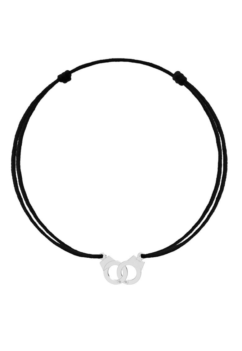 Bratara cu pandantiv Catuse din Argint 925 - snur negru reglabil Bratara cu pandantiv Catuse din Argint 925 - snur negru reglabil