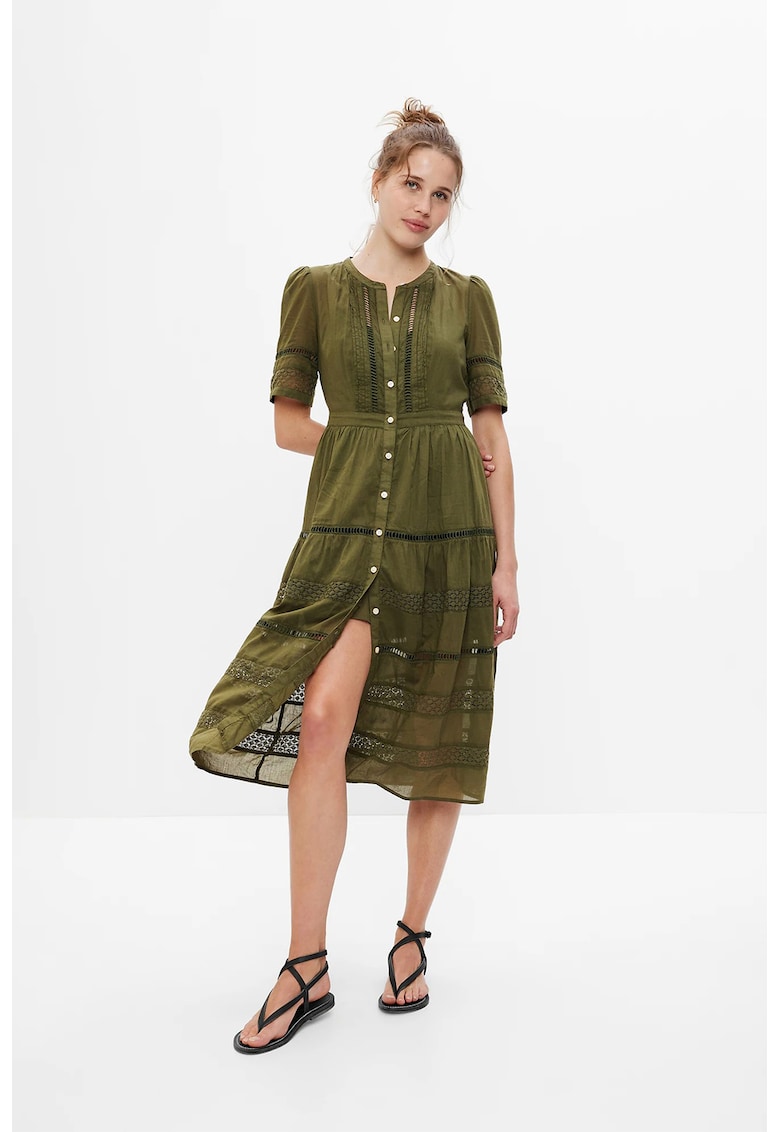 Rochie midi cu perforatii