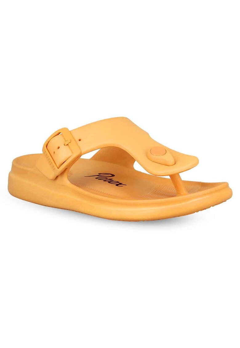 Slapi de dama cu bara in T de la din Plastic / Gel - Portocaliu