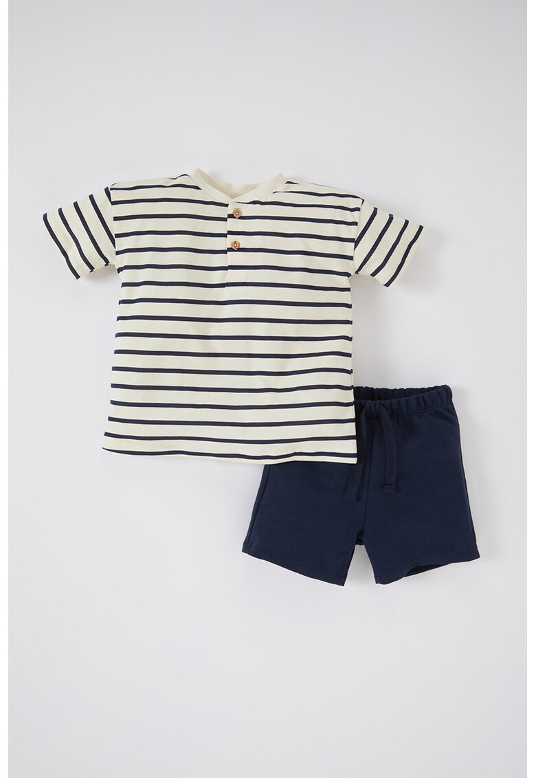 Set de tricou de bumbac si pantaloni scurti