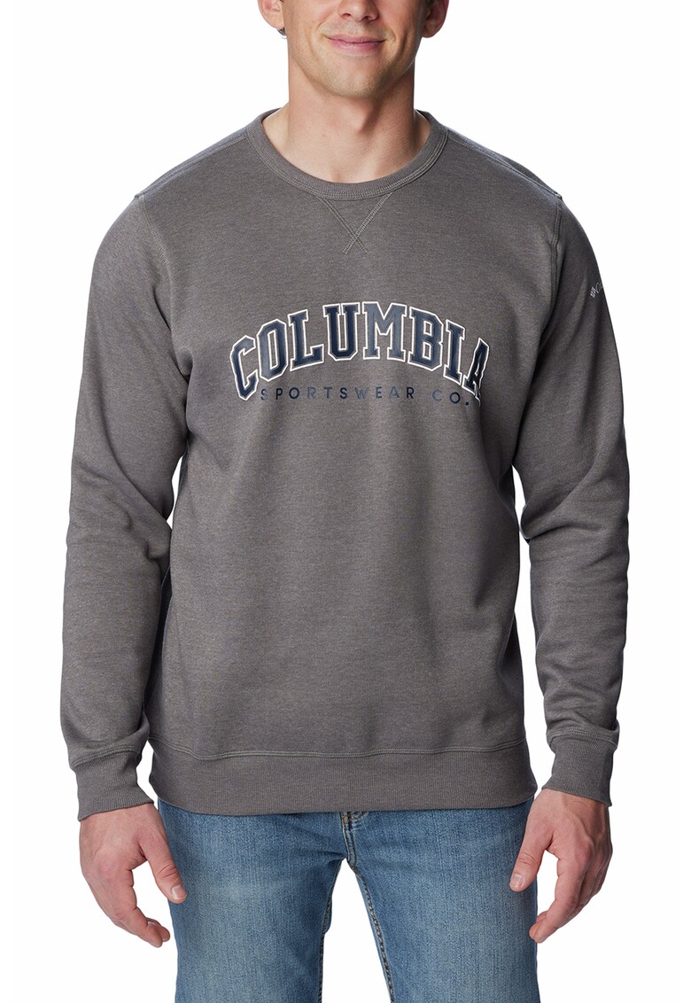 Bluza cu decolteu la baza gatului si banda logo pentru drumetii