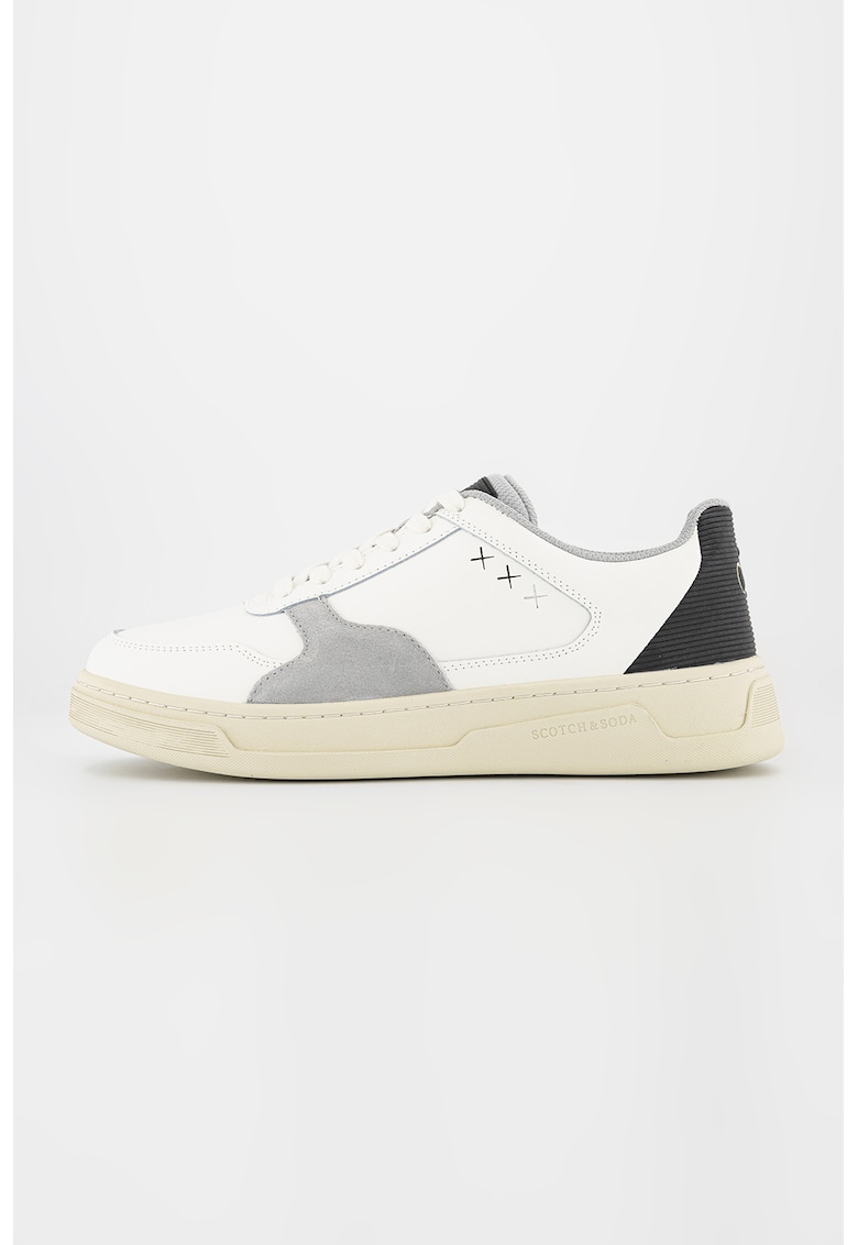 Pantofi sport cu insertii de piele intoarsa Elliot