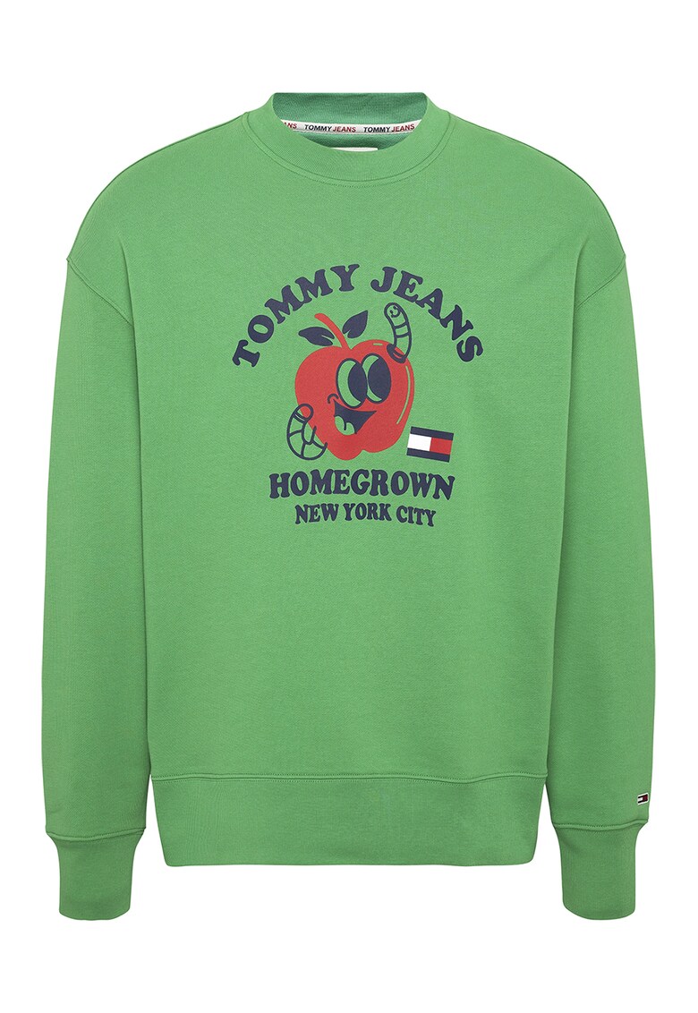 Tommy Jeans Памучен суитшърт със свободна кройка за Мъже Tommy Jeans Памучен суитшърт със свободна кройка за Мъже