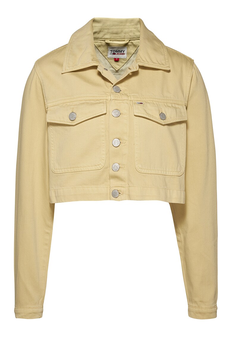 Tommy Jeans Късо дънково яке с джобове за Жени Tommy Jeans Късо дънково яке с джобове за Жени