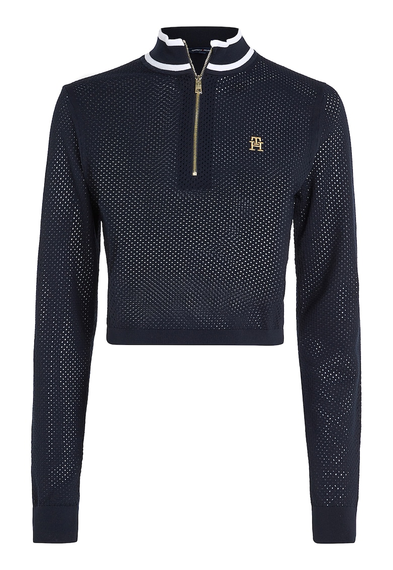 Tommy Hilfiger Къса спортна мрежеста блуза за Жени Tommy Hilfiger Къса спортна мрежеста блуза за Жени