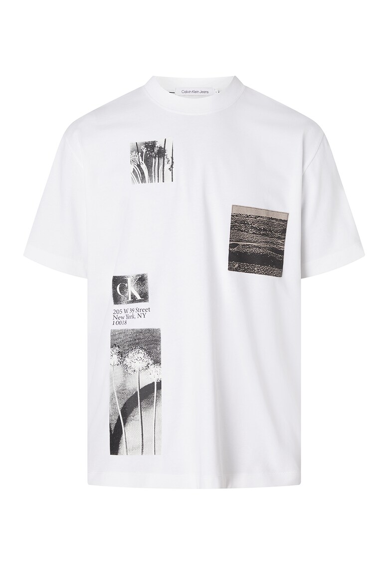 CALVIN KLEIN JEANS Тениска със свободна кройка и органичен памук за Мъже CALVIN KLEIN JEANS Тениска със свободна кройка и органичен памук за Мъже