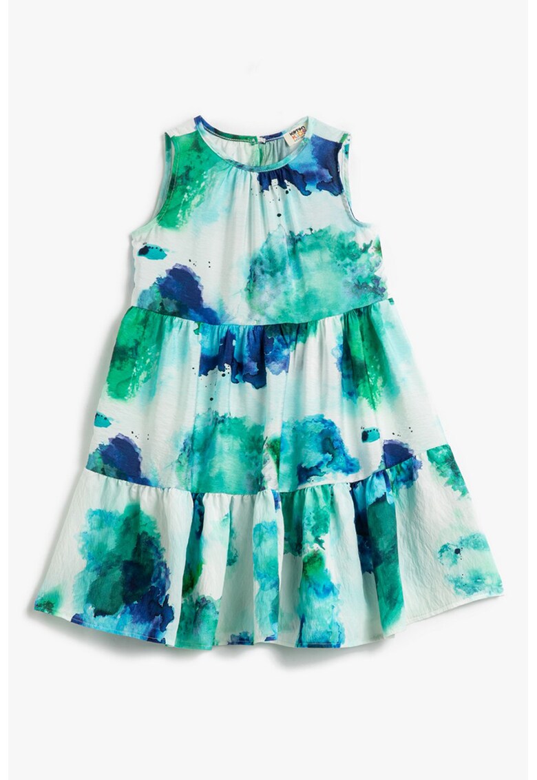 Rochie cu model tie-dye fara maneci