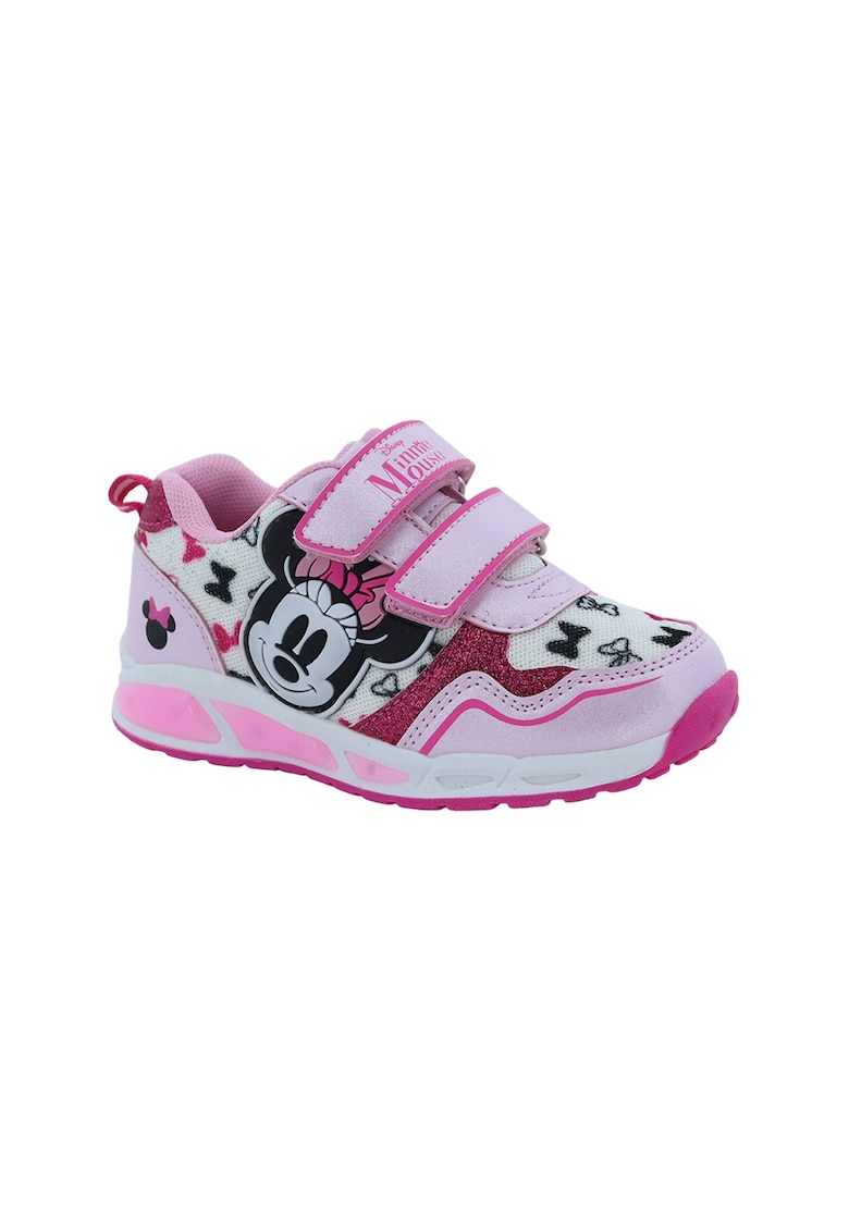 Pantofi sport cu velcro si Minnie Mouse