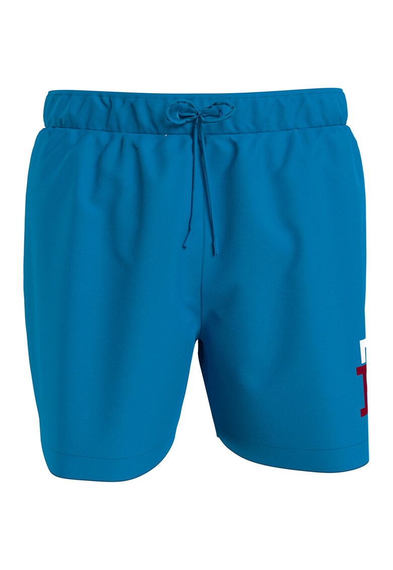 Pantaloni scurti de baie cu monograma - Albastru
