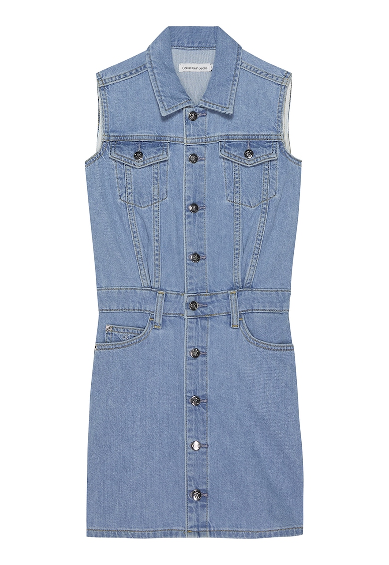 Rochie de denim - fara maneci