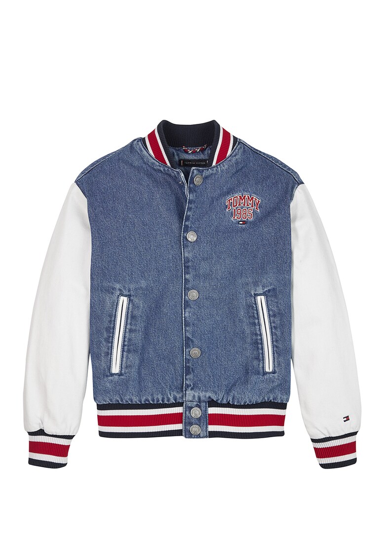 Tommy Hilfiger Яке бомбър с лого за Момчета Tommy Hilfiger Яке бомбър с лого за Момчета