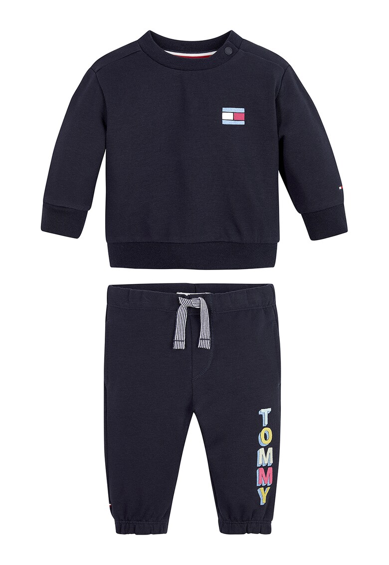 Tommy Hilfiger Суитшърт с овално деколте и спортен панталон за Момичета Tommy Hilfiger Суитшърт с овално деколте и спортен панталон за Момичета
