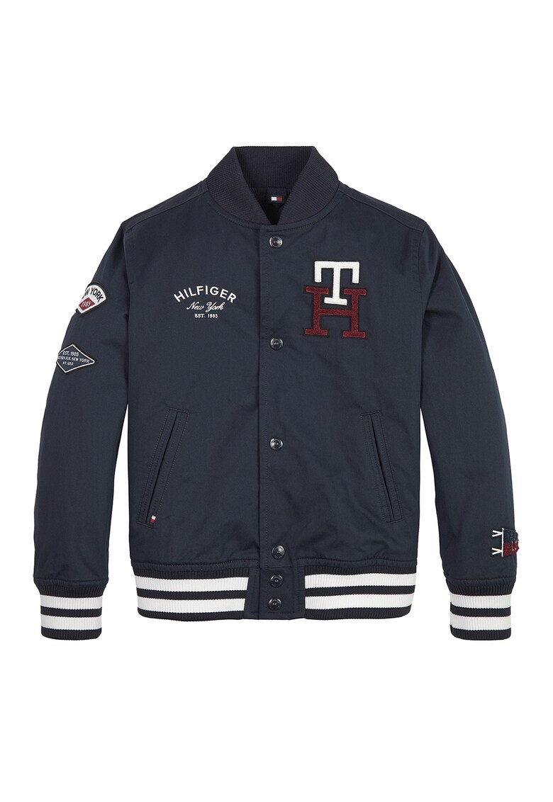 Tommy Hilfiger Яке бомбър с памук и лого за Момчета Tommy Hilfiger Яке бомбър с памук и лого за Момчета