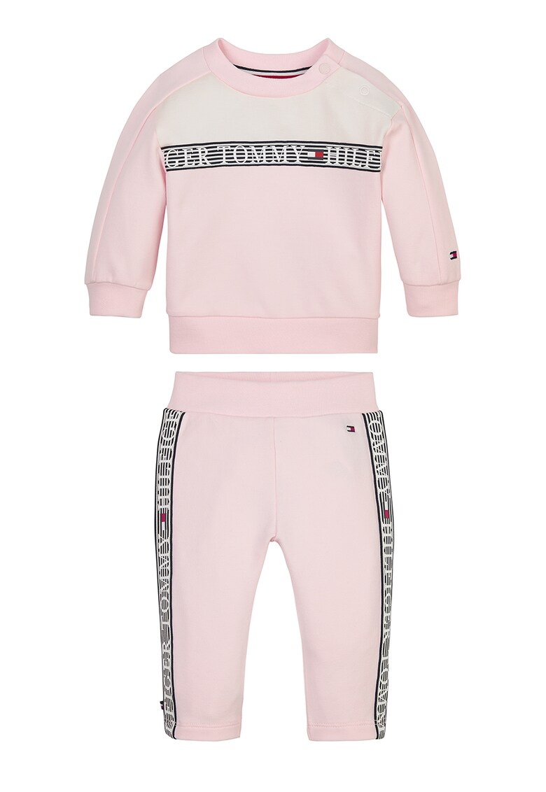 Tommy Hilfiger Суитшърт с овално деколте и спортен панталон за Момичета Tommy Hilfiger Суитшърт с овално деколте и спортен панталон за Момичета