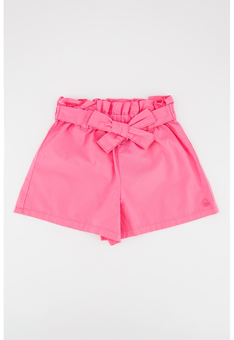 Pantaloni scurti din bumbac cu snur in talie