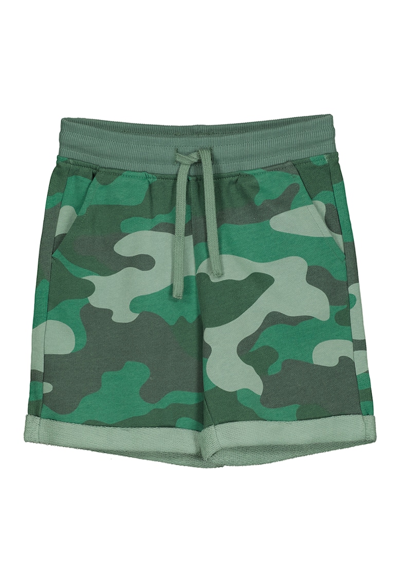 Pantaloni scurti cu imprimeu camuflaj