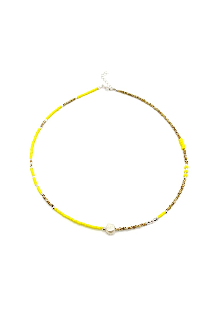 Colier cu Perla naturala - elemente din Argint 925 si margele Miyuki