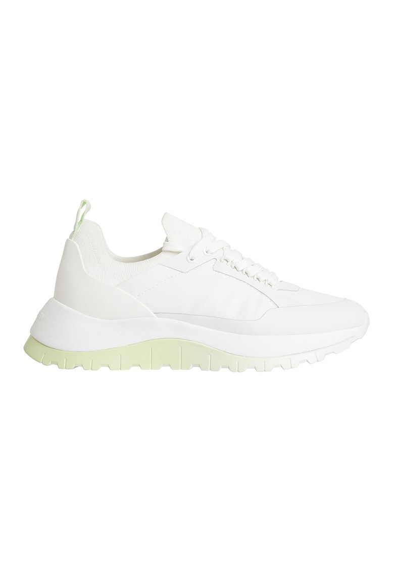 CALVIN KLEIN Спортни обувки Runner с еко кожа и текстил за Жени CALVIN KLEIN Спортни обувки Runner с еко кожа и текстил за Жени