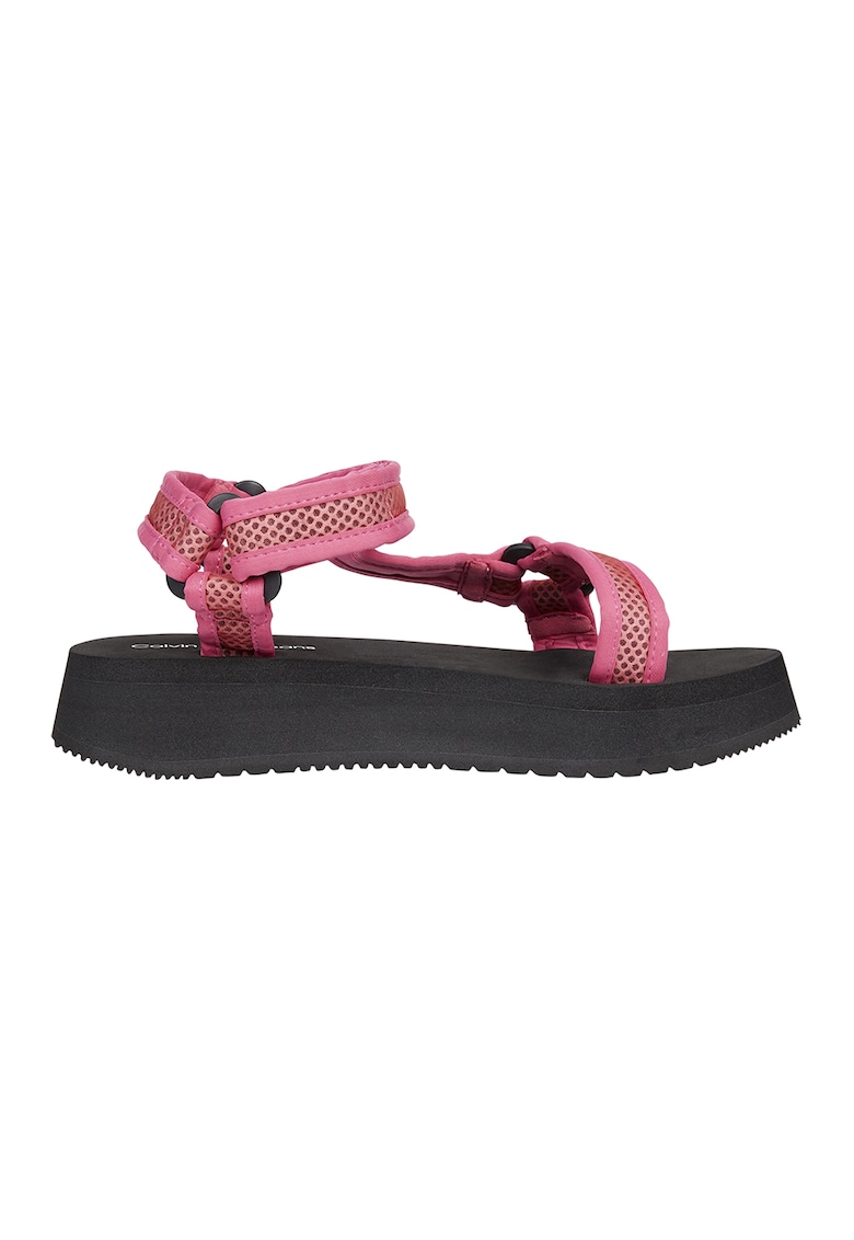 Sandale flatform cu velcro