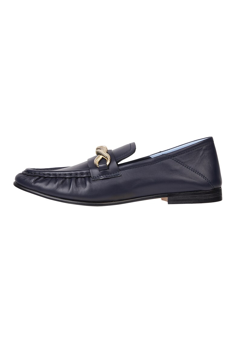 Tommy Hilfiger Кожени мокасини с ефект металик за Жени Tommy Hilfiger Кожени мокасини с ефект металик за Жени