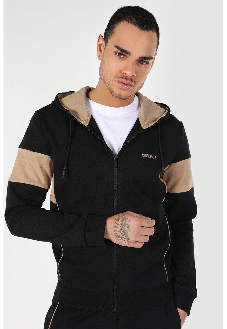 Hanorac slim fit cu fermoar