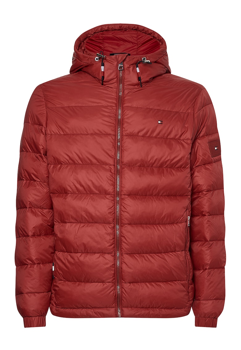 Tommy Hilfiger Зимно яке с качулка и джобове с цип за Мъже Tommy Hilfiger Зимно яке с качулка и джобове с цип за Мъже