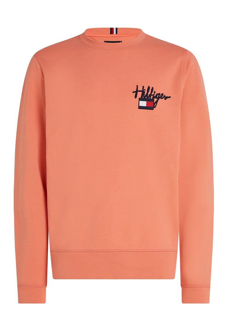 Tommy Hilfiger Суитшърт с овално деколте и бродирано лого за Мъже Tommy Hilfiger Суитшърт с овално деколте и бродирано лого за Мъже