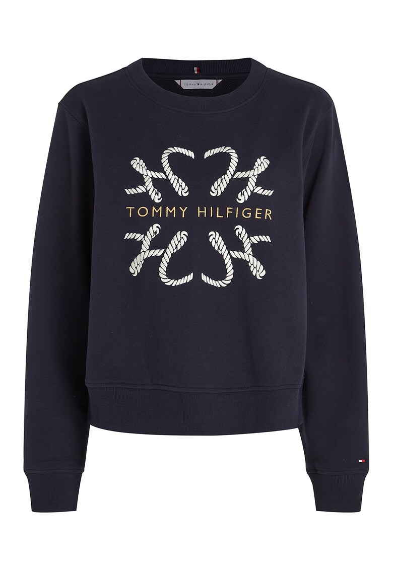 Tommy Hilfiger Суитшърт с овално деколте и бродирано лого за Жени Tommy Hilfiger Суитшърт с овално деколте и бродирано лого за Жени