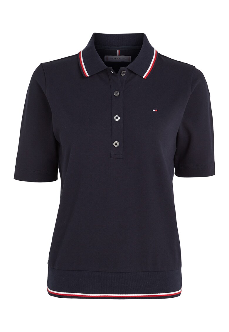 Tommy Hilfiger Тениска със стандартна кройка и яка за Жени Tommy Hilfiger Тениска със стандартна кройка и яка за Жени