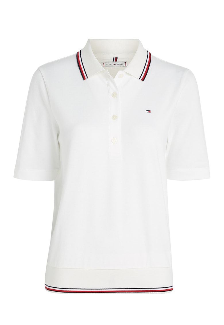 Tommy Hilfiger Тениска със стандартна кройка и яка за Жени Tommy Hilfiger Тениска със стандартна кройка и яка за Жени