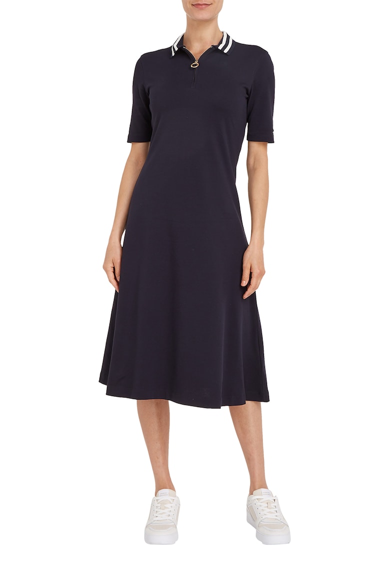 Tommy Hilfiger Рокля от пике с цип за Жени Tommy Hilfiger Рокля от пике с цип за Жени