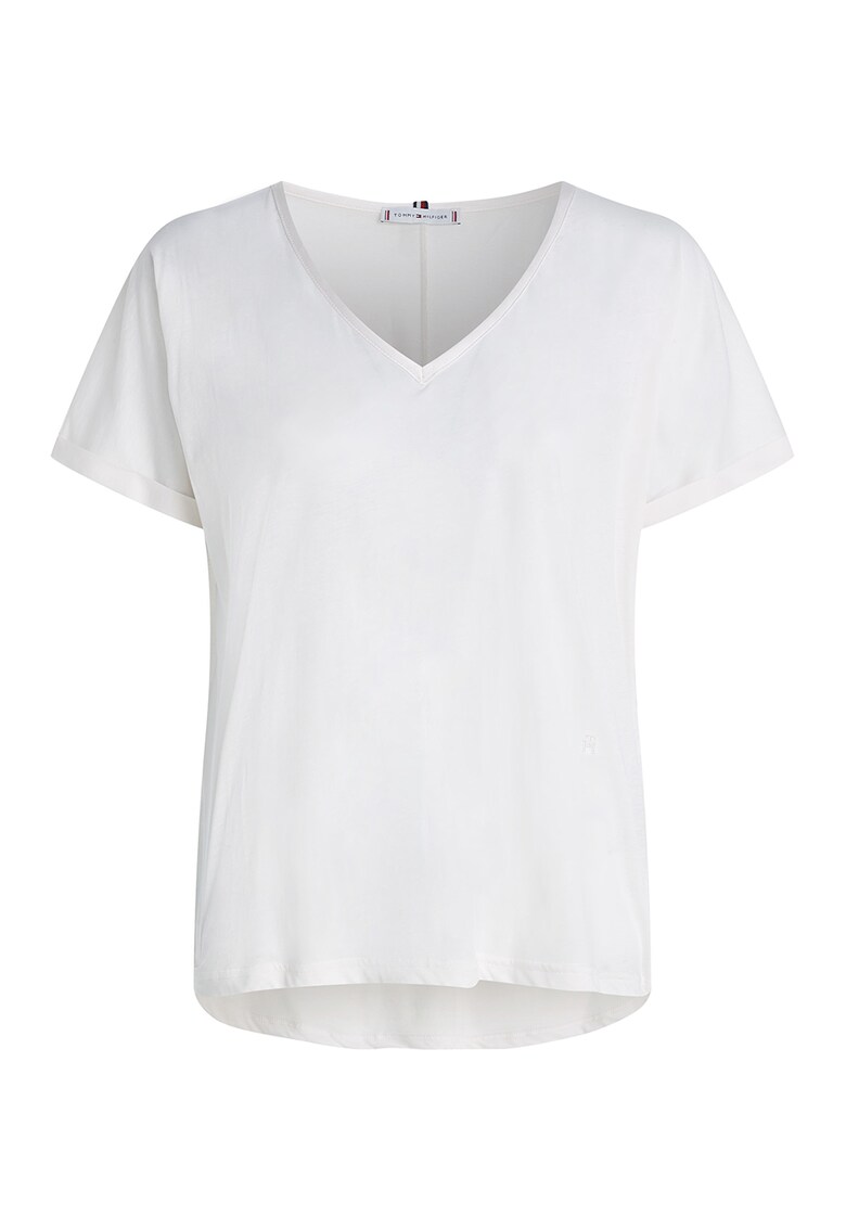 Tommy Hilfiger Тениска с шпиц за Жени Tommy Hilfiger Тениска с шпиц за Жени