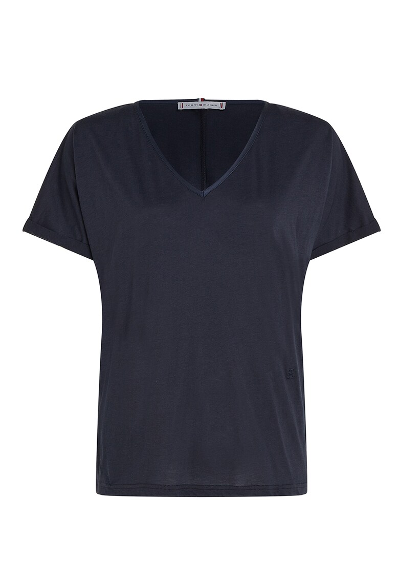Tommy Hilfiger Тениска с шпиц за Жени Tommy Hilfiger Тениска с шпиц за Жени