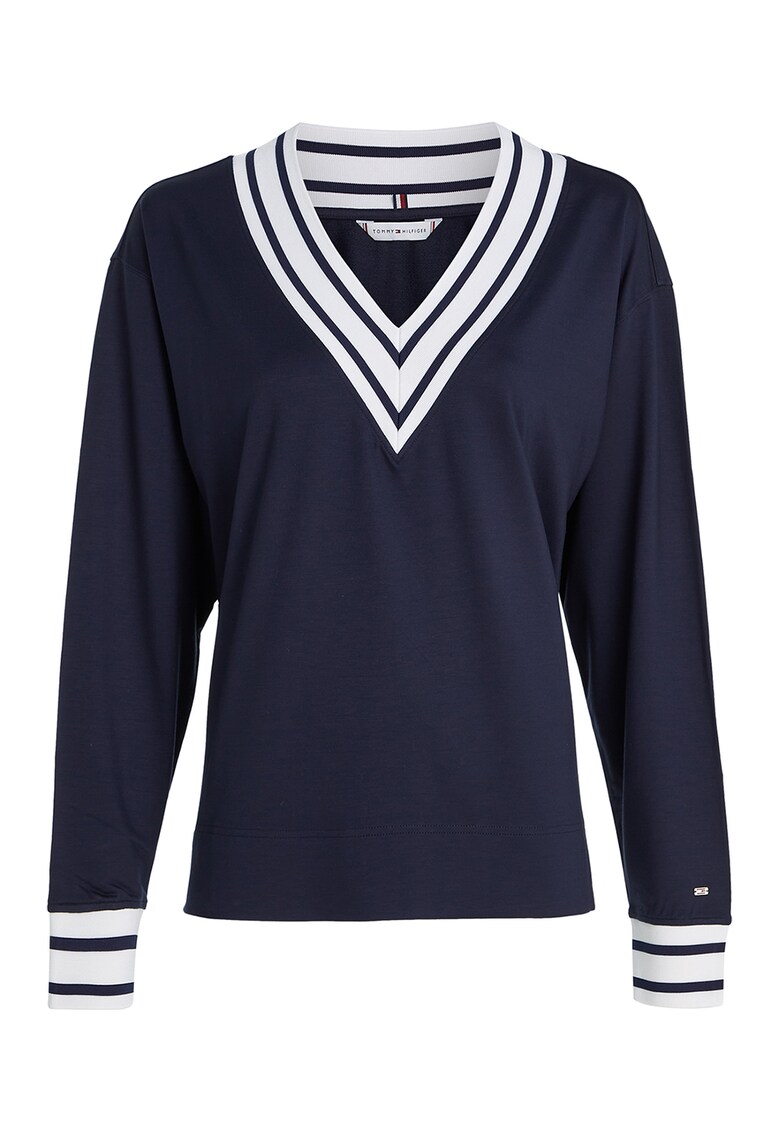 Tommy Hilfiger Блуза с шпиц и контрасти за Жени Tommy Hilfiger Блуза с шпиц и контрасти за Жени