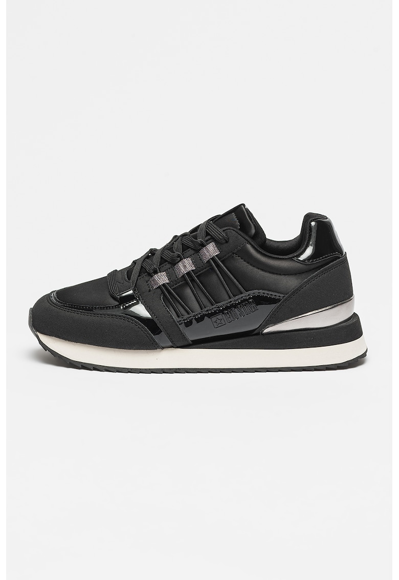 Pantofi sport din piele ecologica si material textil