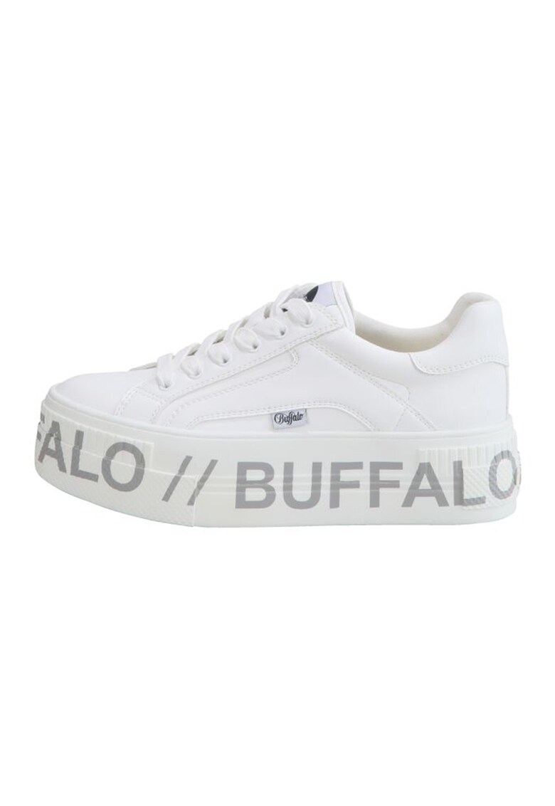 Pantofi sport flatform de piele ecologica cu logo contrastant Buffalo FEMEI
