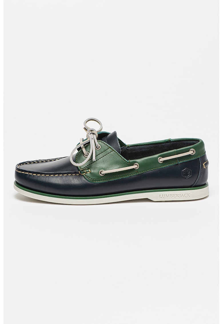 Pantofi boat de piele navigator