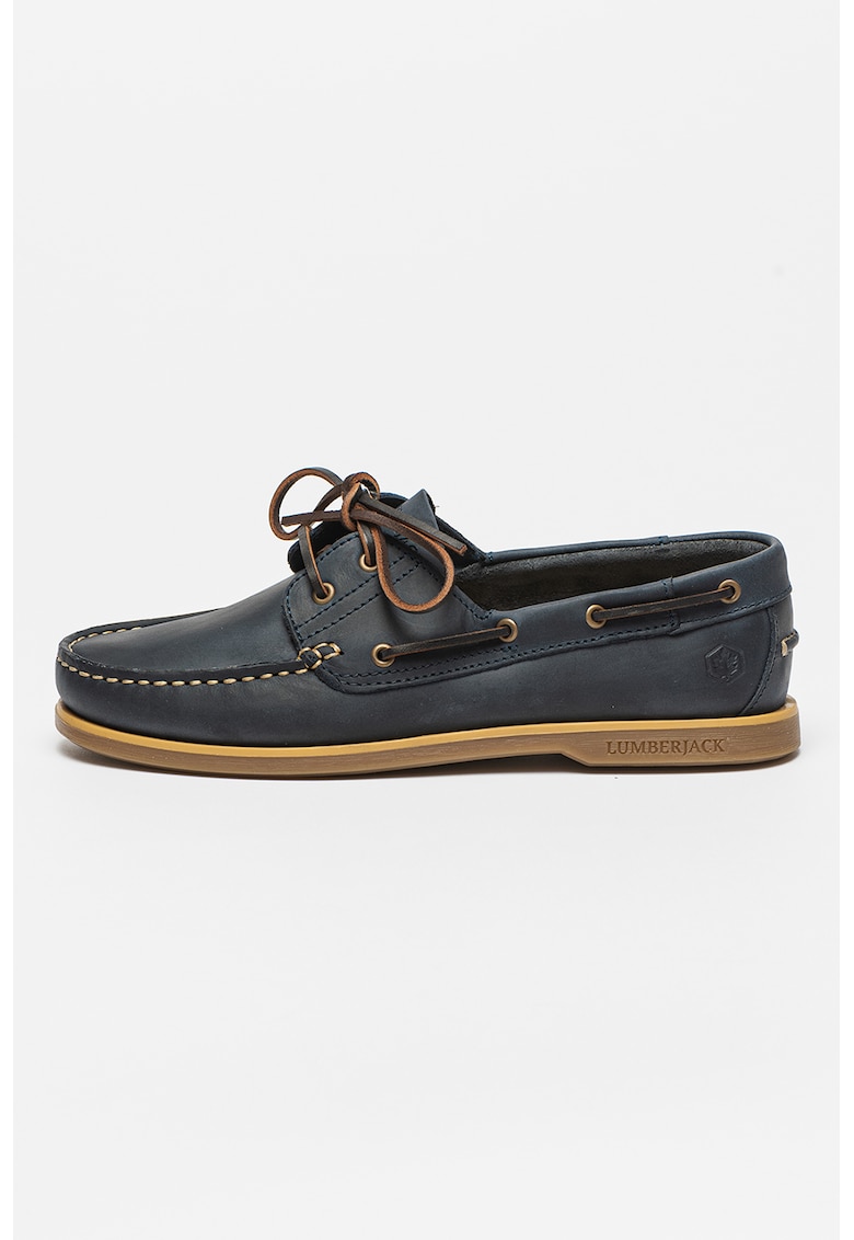 Pantofi boat de piele Navigator