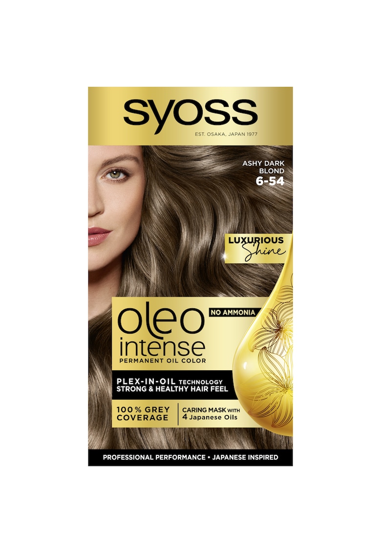 Vopsea de par permanenta fara amoniac color oleo intense - 6-54 blond inchis - 115 ml