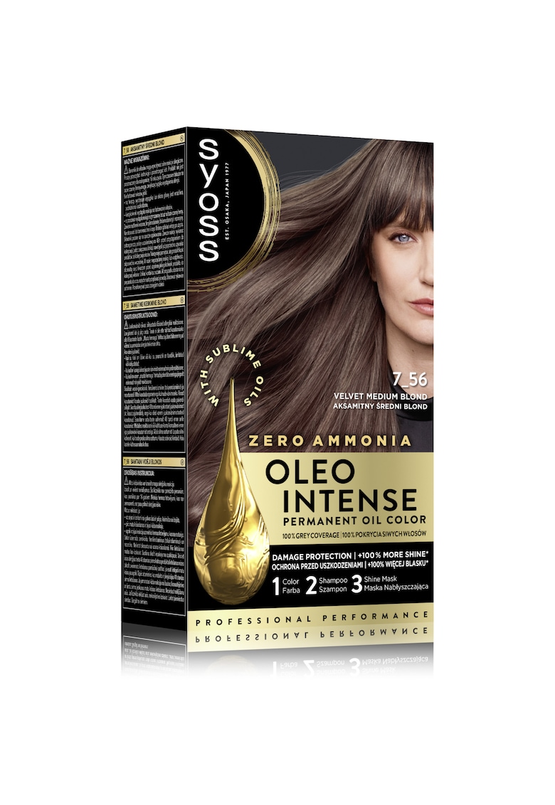 Vopsea de par permanenta fara amoniac Color Oleo Intense 115 ml - 7-56