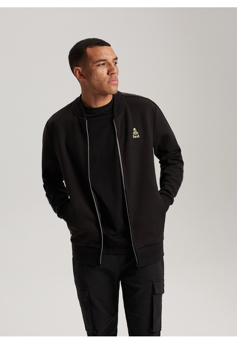 Bluza  DKR VIP B 02 - Barbati - Logo Dakar - Cu fermoar - Fara gluga