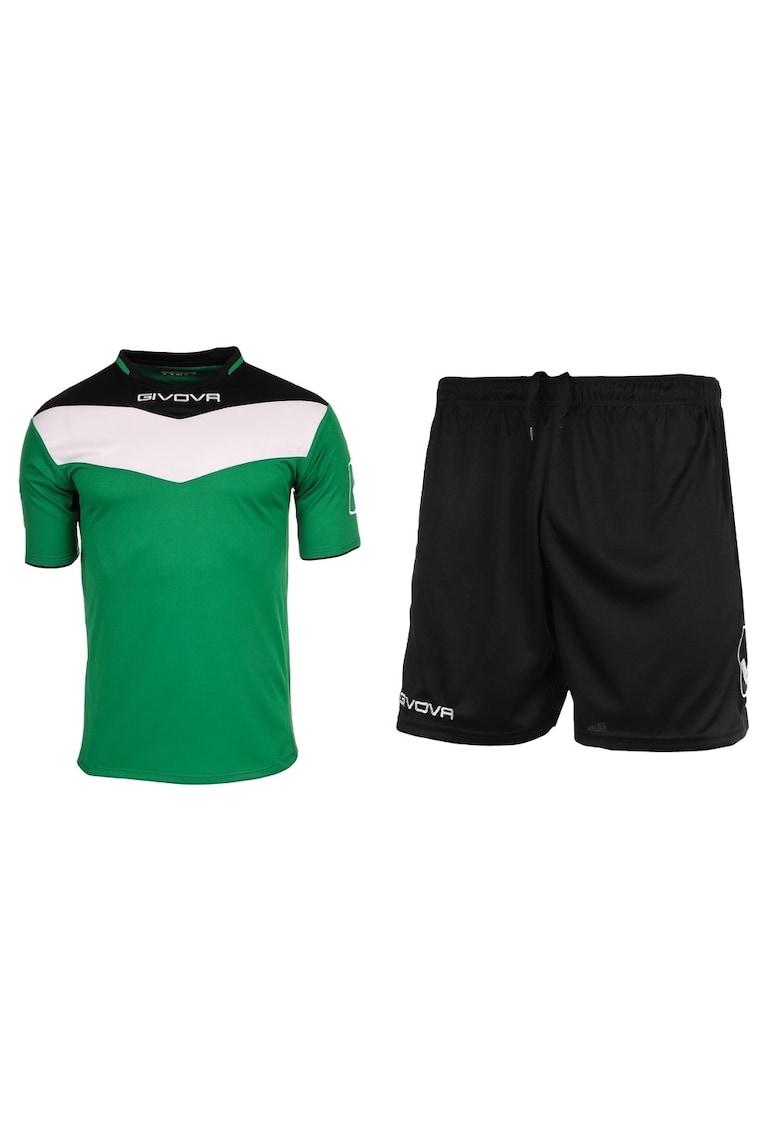 Set de sport - Poliester - Marime XXXS - Negru/Verde